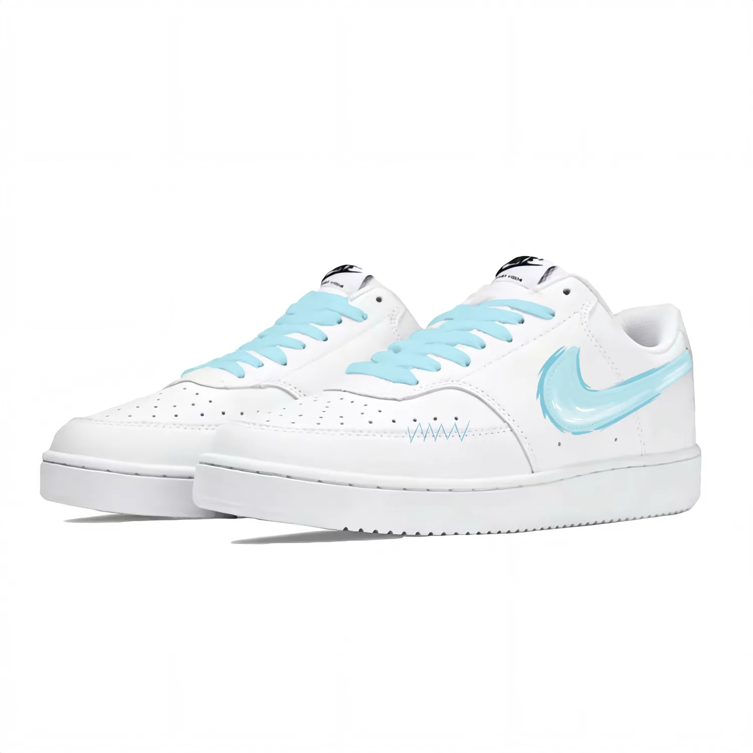 Кроссовки Nike Court Vision 1 Low White Blue — фото 4