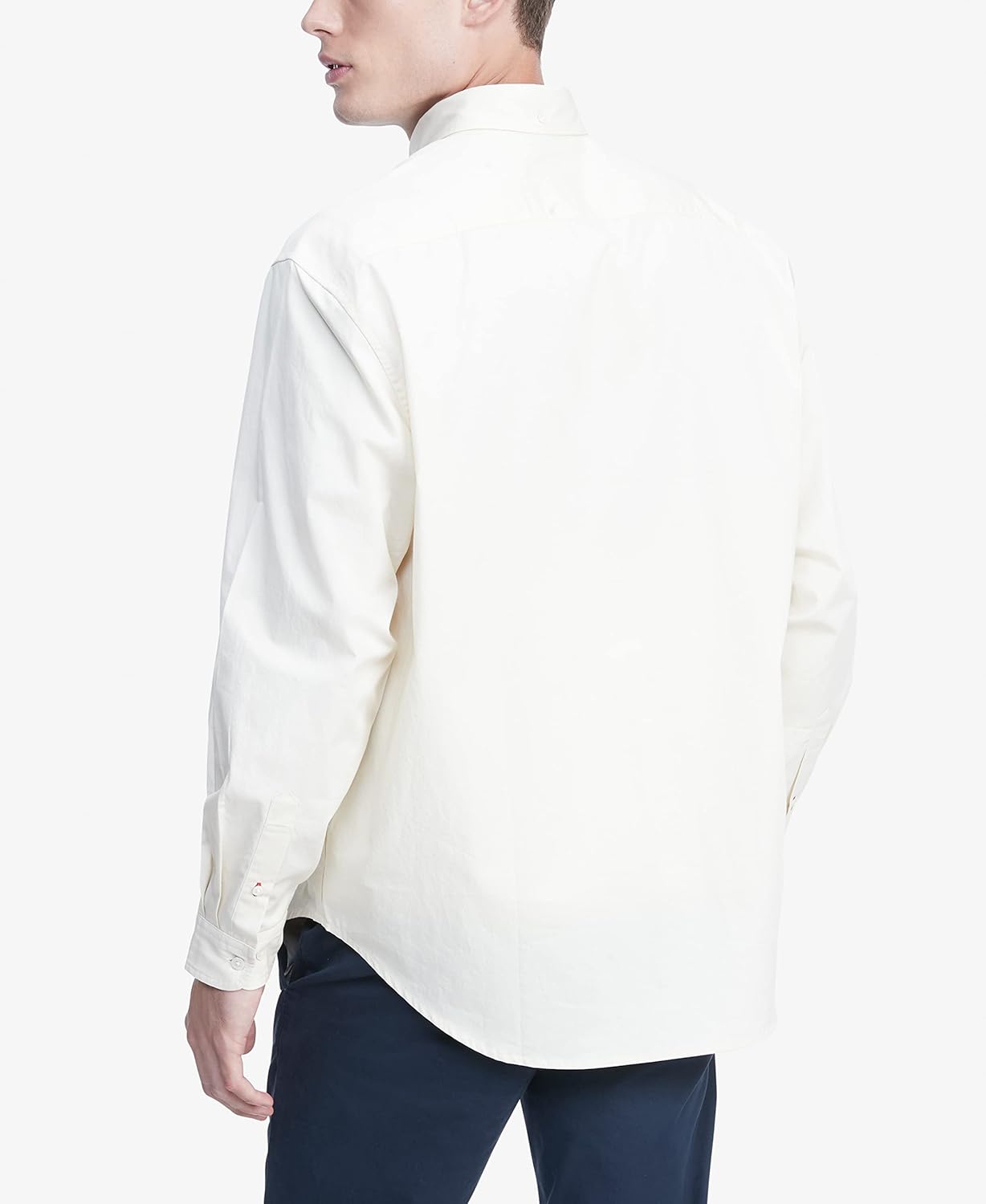 Мужская твиловая рубашка Tommy Hilfiger, Bone White — фото 2