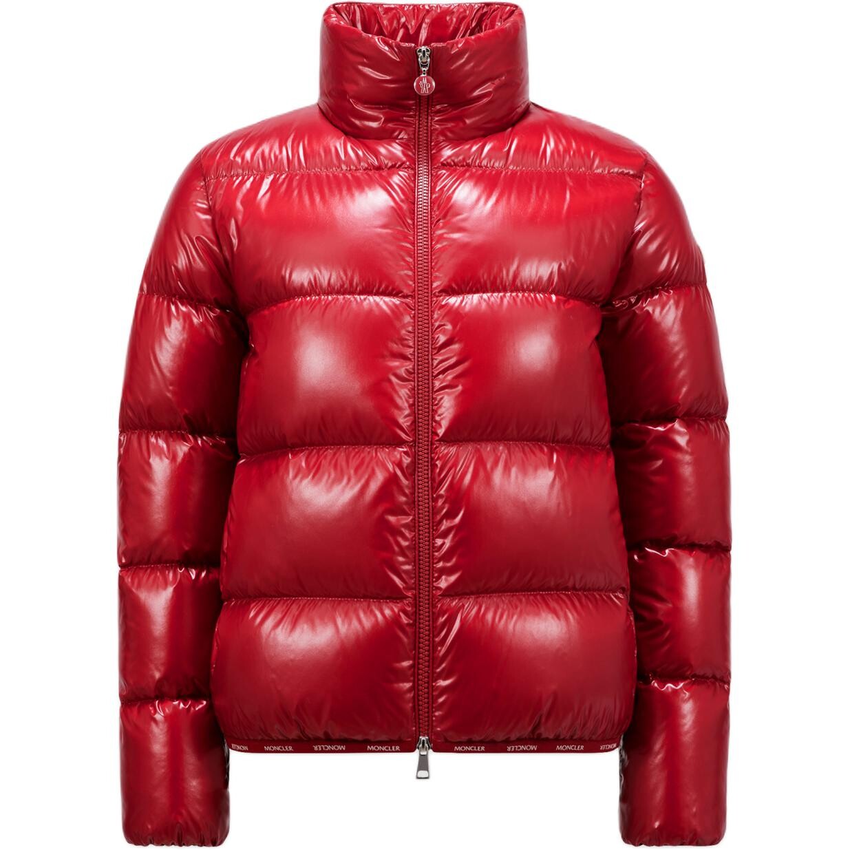 

Пуховик женский красный Moncler