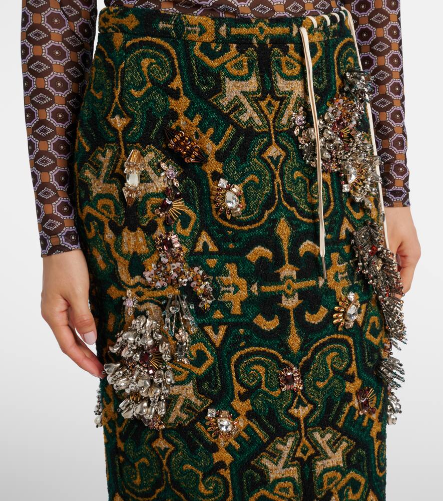 Юбка-карандаш с декоративными элементами Dries Van Noten, Bottle — фото 4