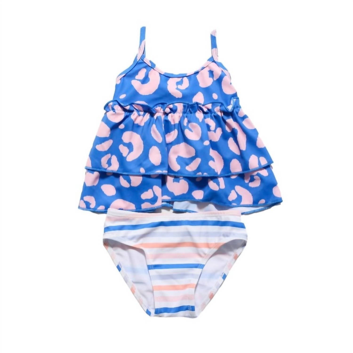 

Раздельный купальник для девочек Caribbean в синем цвете Blueberry Bay swimwear