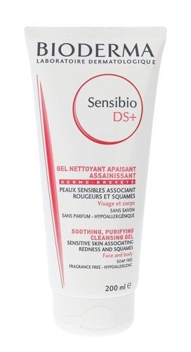 

BIODERMA Sensibio DS+ Cleansing Gel очищающий гель для лица для женщин 200мл (для раздраженной кожи)