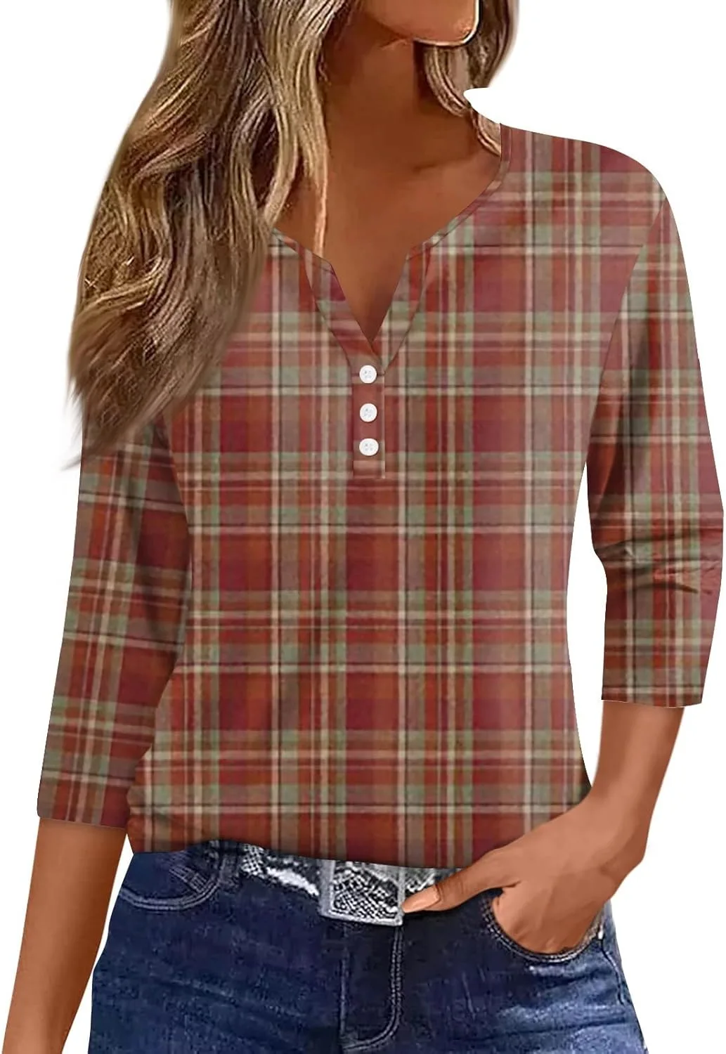 

Женская модная туника с принтом, V-образным вырезом и свободным кроем