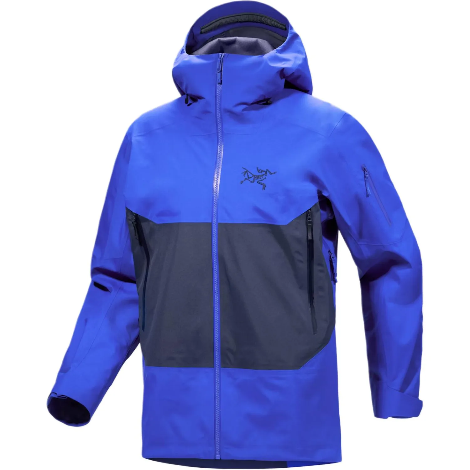 Куртка SABRE мужская с капюшоном Arcteryx, Ultramarine Blue/Black Sapphire Vitality/Black Sapphire