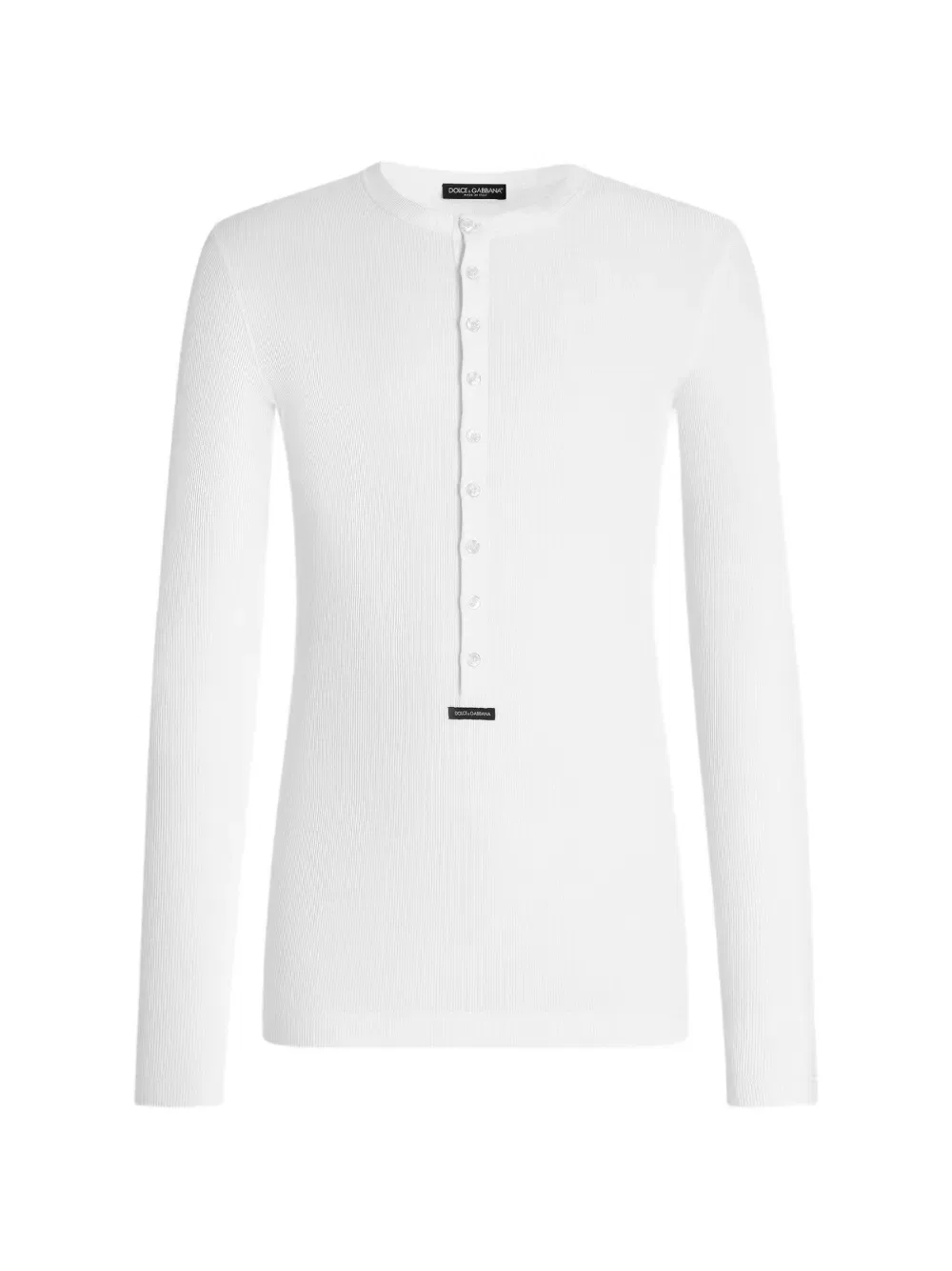 Хлопковая футболка Serafino с этикеткой Dolce & Gabbana, белый