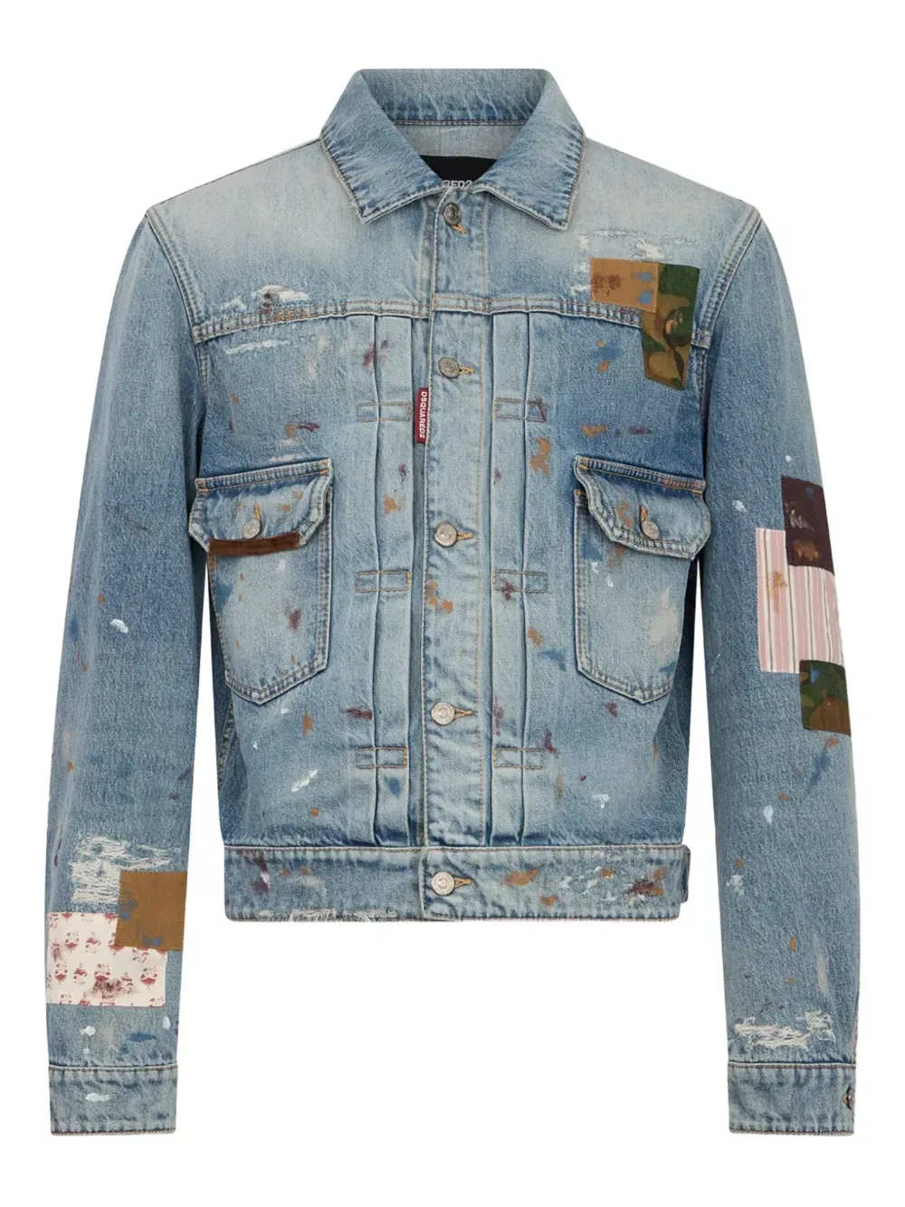 Джинсовая куртка Manifesto Wash Rebel DSQUARED2, синий