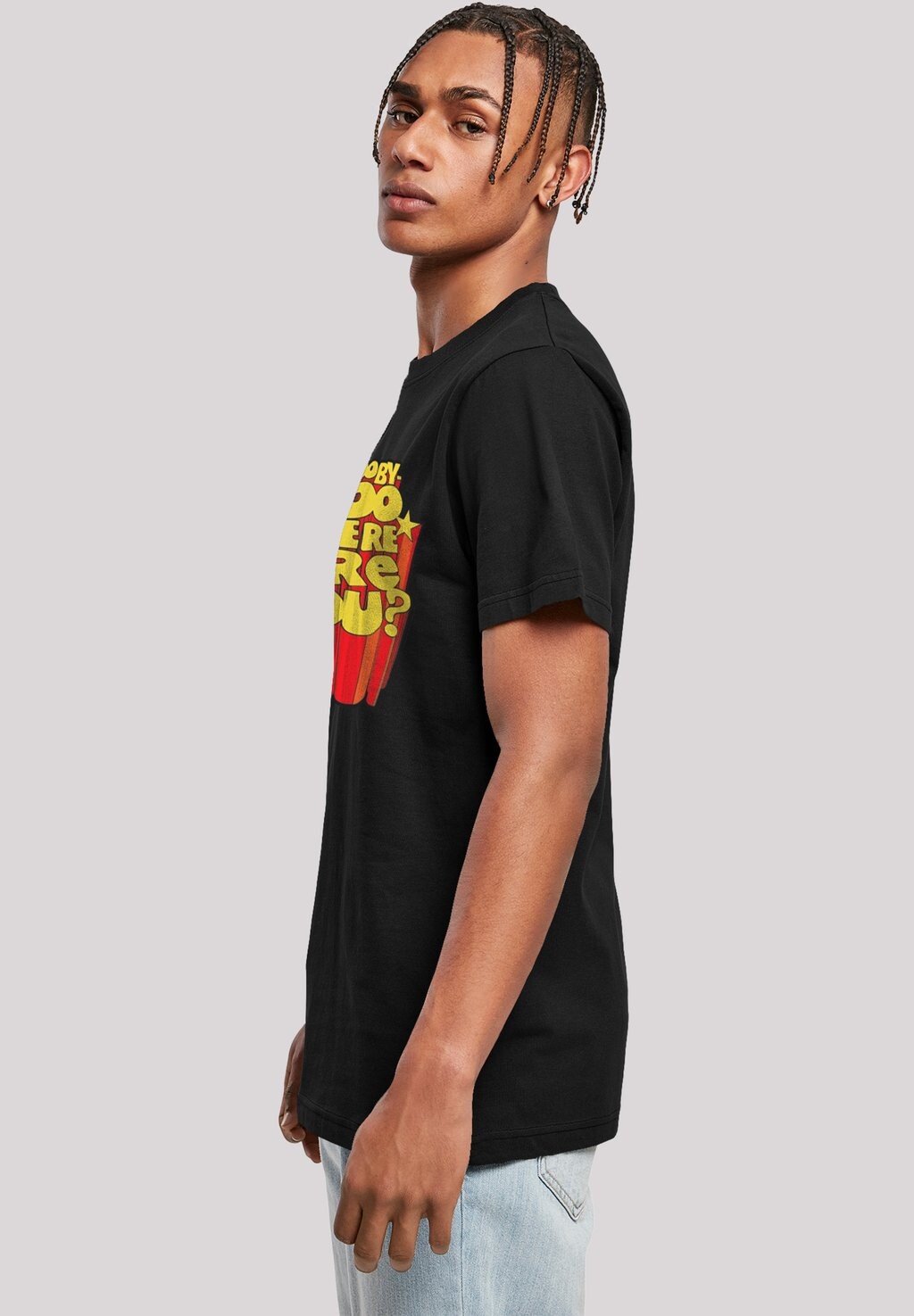 

Футболка с принтом SCOOBY DOO WHERE ARE YOU F4NT4STIC, черный