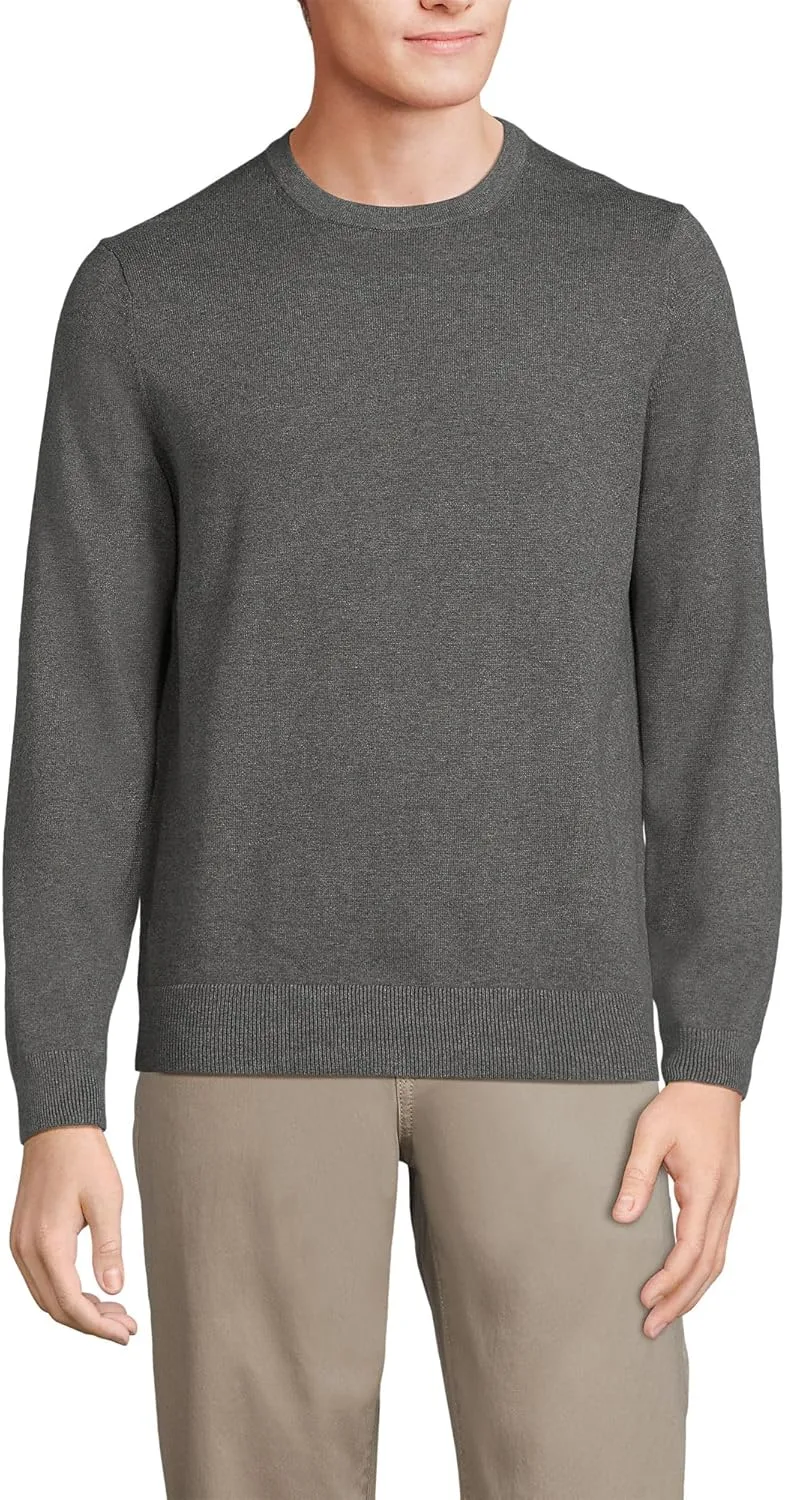 

Толстовка Lands' End Fine Gauge Cotton Crew Neck