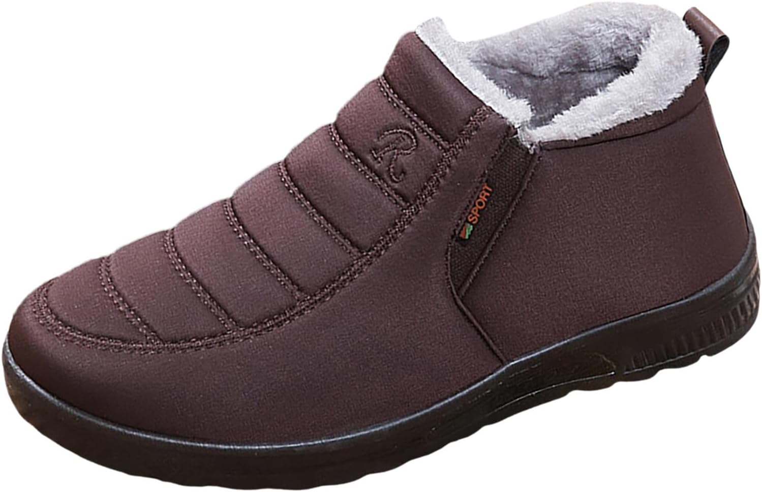 

Мужские и женские зимние ботинки для снега, зимние ботинки для женщин и мужчин, платформенные модные кроссовки Generic, коричневый