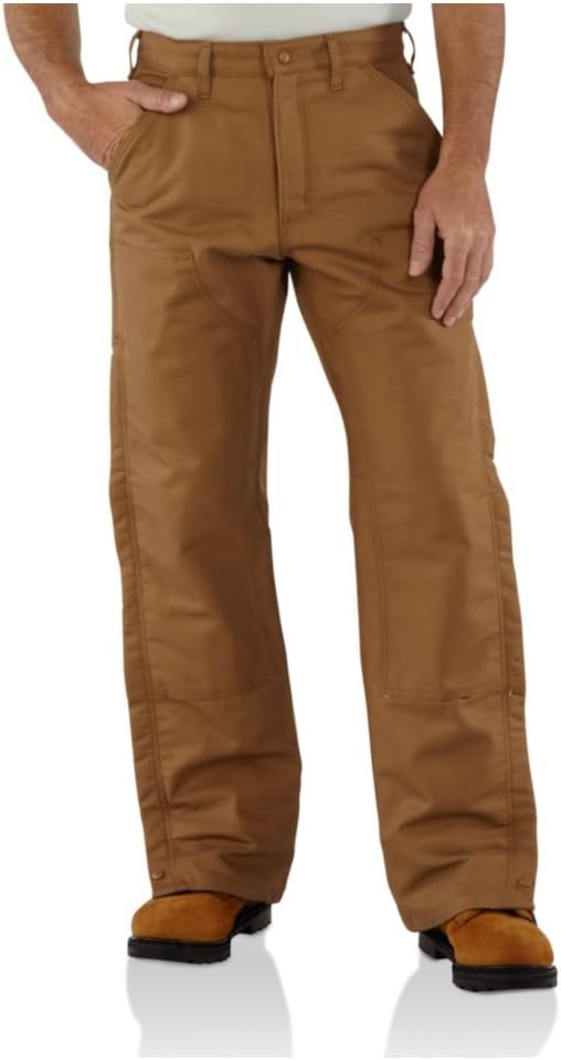 

Carhartt мужские огнестойкие утепленные джинсы из канваса, Brown