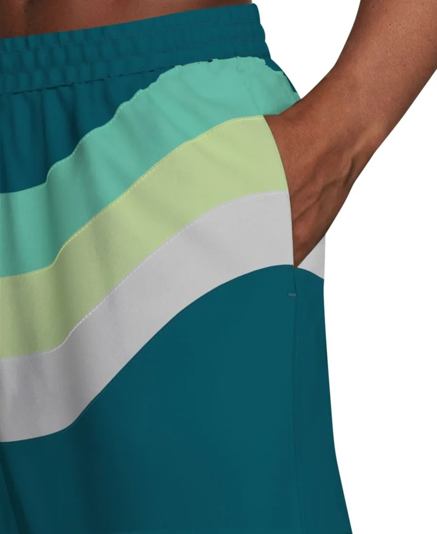 Мужские плавательные шорты Breaker Brief-Lined Volley длиной 7 дюймов Nike, зеленый abyss — фото 4