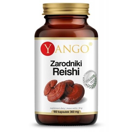 

YANGO Reishi Spores Адаптогенная поддержка 100 веганских капсул