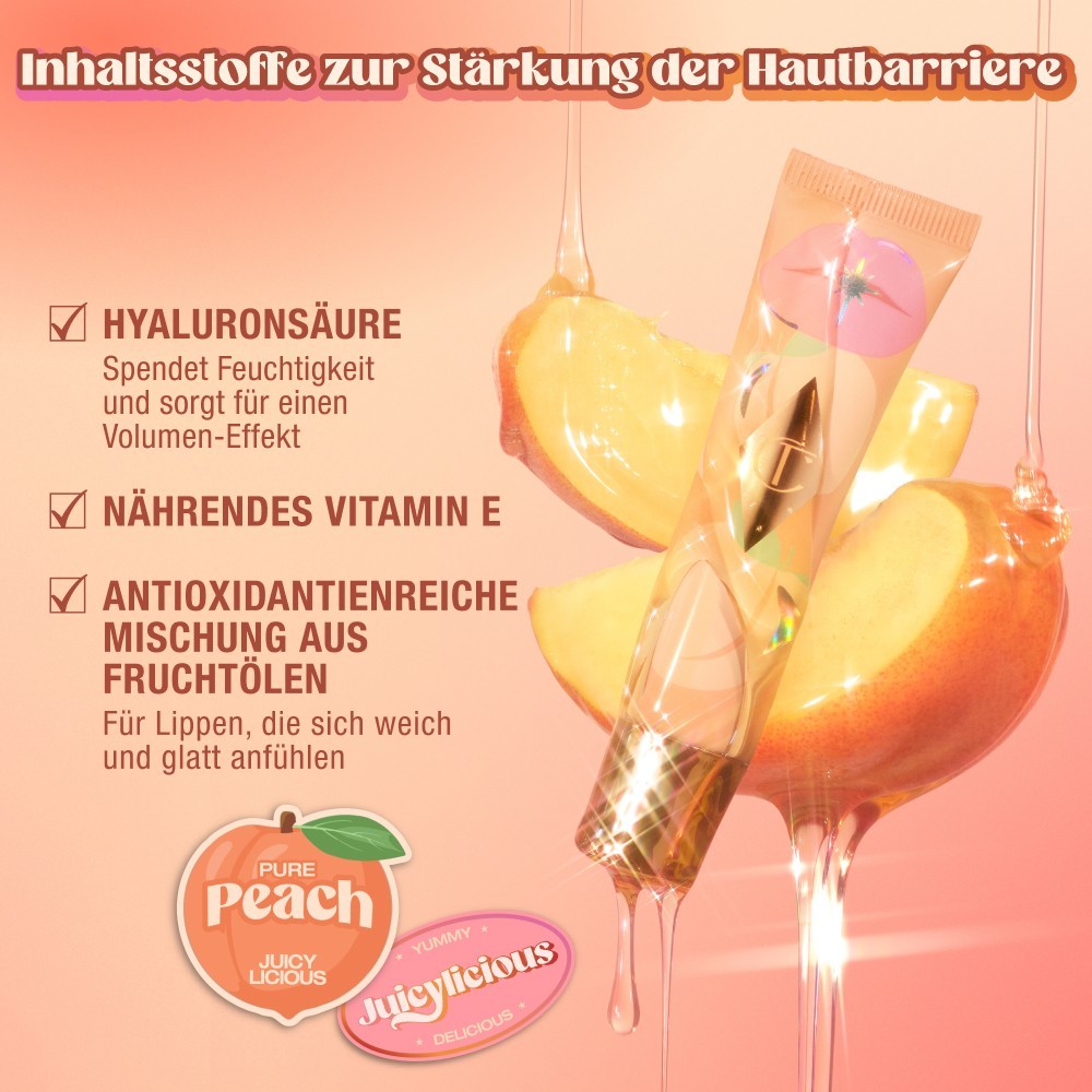 Бальзам для губ Charlotte Tilbury — Масло для губ unreal lips healthy glow nectar , pure peach, объем, 14 мл — фото 4