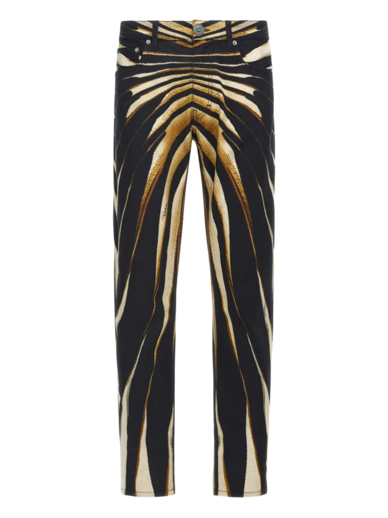 

Полосатые брюки Roberto Cavalli, золотой