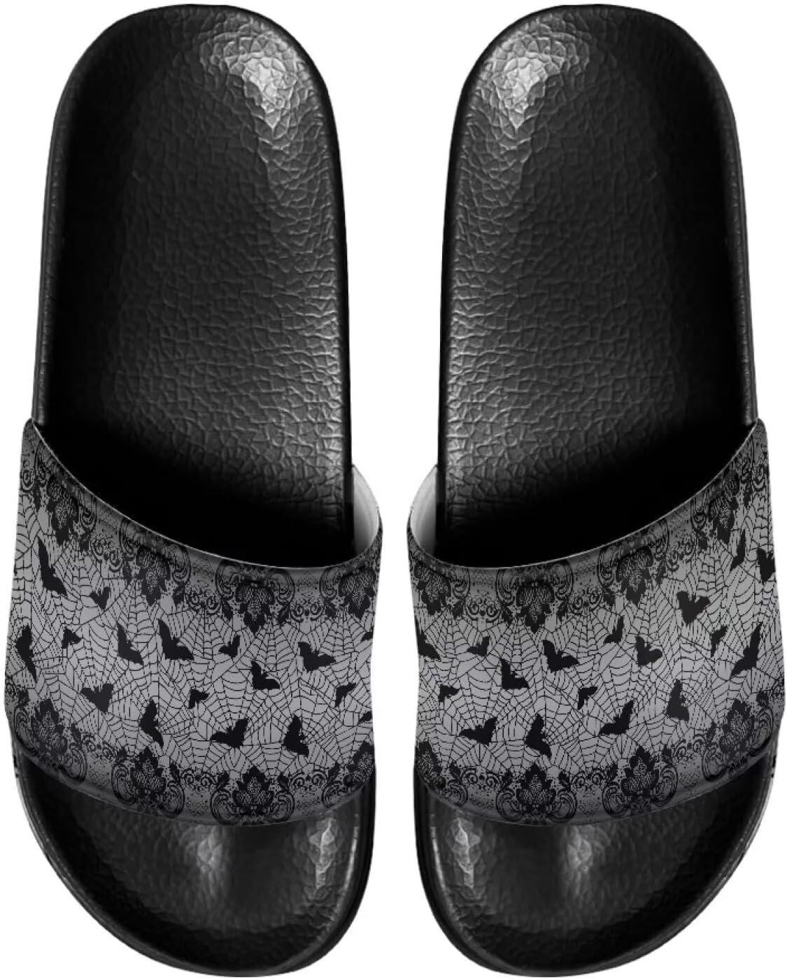 

Шлепанцы для женщин и мужчин с мягкой подошвой, комфортные, нескользящие, летние сандалии Judentidos, Halloween Cobweb Bats