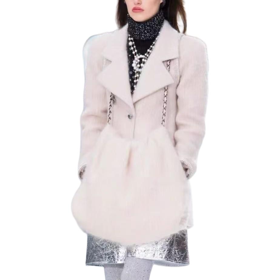 

CHANEL Куртка 17K женская светло-розовая, Light Pink