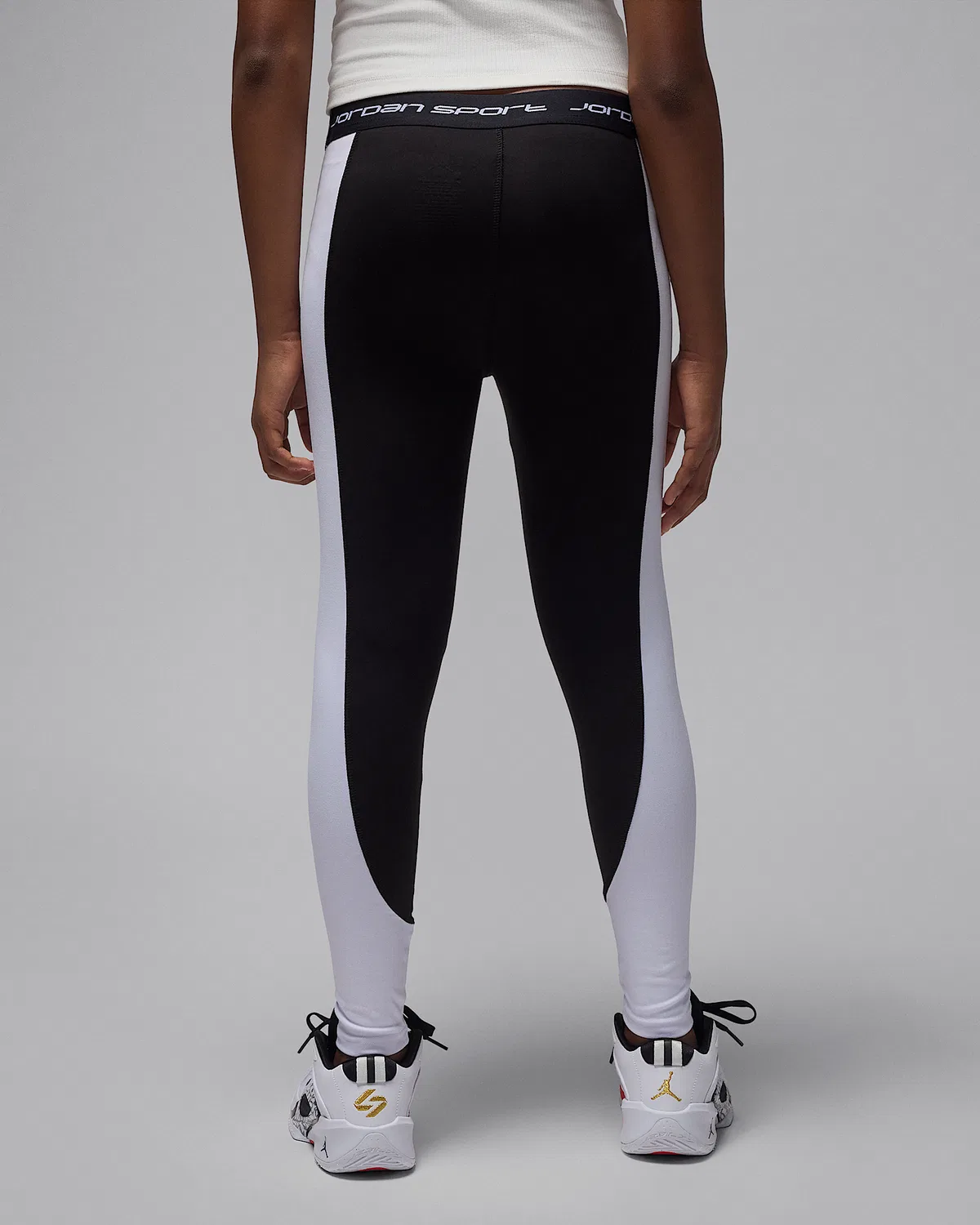 Детские леггинсы Jordan Dri-FIT Sport, Black/White — фото 2