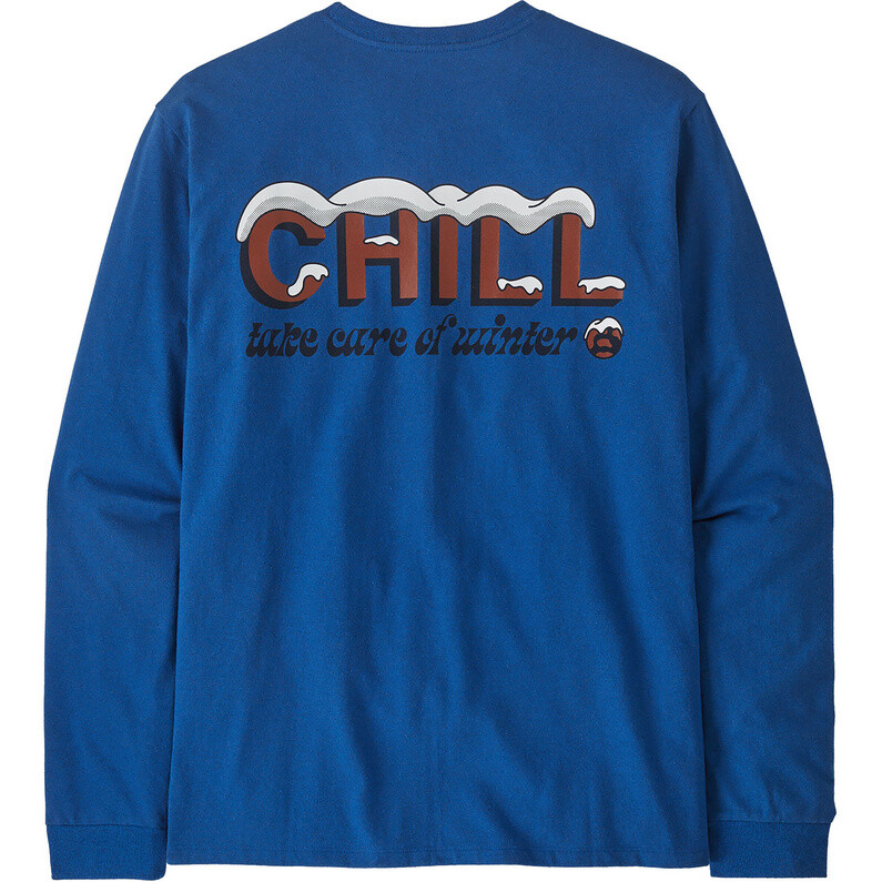 

Мужская рубашка с длинным рукавом Chill Responsibili Patagonia, синий