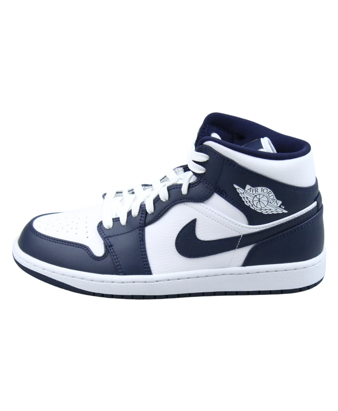 

Кроссовки средней высоты темно синего цвета Jordan, синий