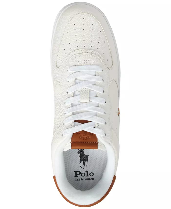 Мужские кроссовки Masters Court на шнуровке Polo Ralph Lauren, белый — фото 4