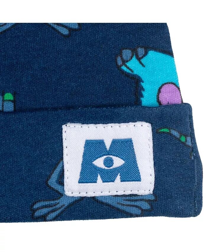 Для маленьких мальчиков Pixar История игрушек Monsters Inc. Король Лев Микки Маус Майк Детское боди, штаны и шапка, комплект из 3 предметов для новорожденных Disney, зеленый — фото 4