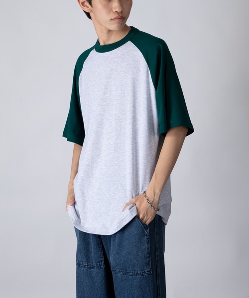 

Футболка-реглан с коротким рукавом United Athle, светло-серая