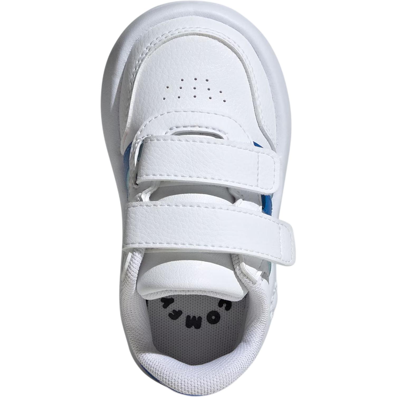 Кроссовки BREAKNET 3.0 устойчивые к истиранию для малышей Adidas, белый/синий — фото 3
