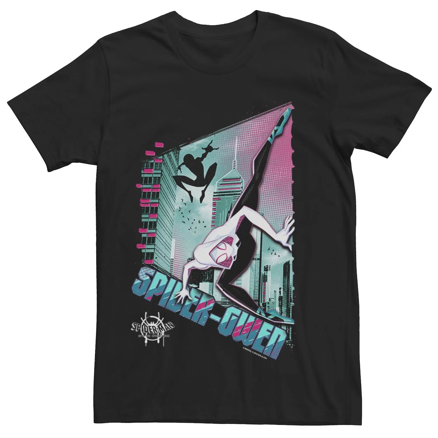 

Мужская футболка с рисунком Spiderverse Spider-Gwen City Pose Marvel