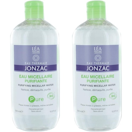 Eau De Jonzac Pure Очищающая мицеллярная вода Organic 500 мл - Упаковка из 2 шт Eau Thermale Jonzac — фото 3