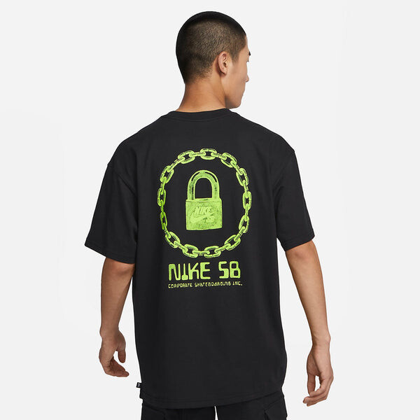 Футболка sb on lock скейтбординг футболка Nike, черный — фото 2