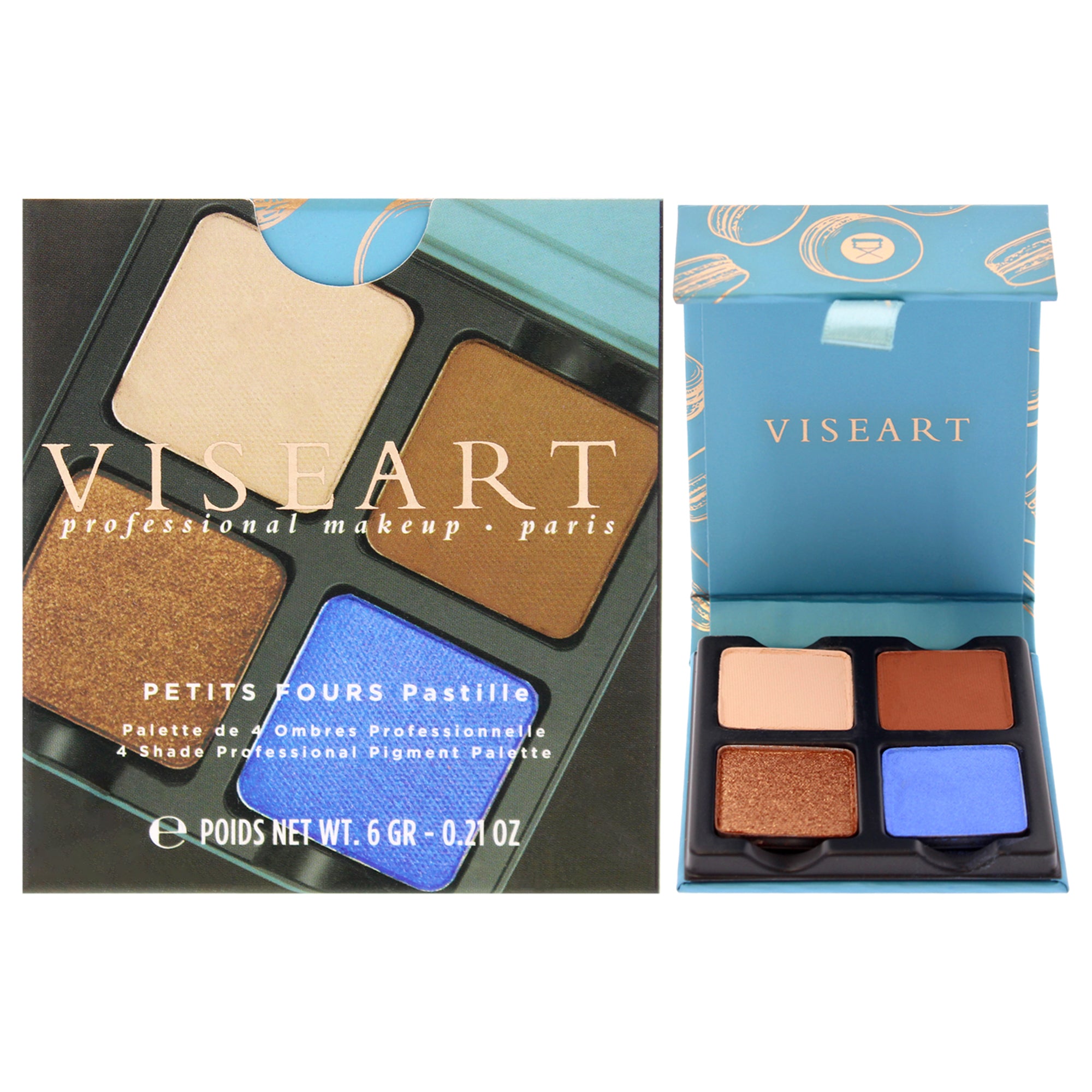 Палитра теней для век Petits Fours - Pastille от Viseart Paris для женщин - 0,21 унции Viseart Paris, Clear/Transparent — фото 2