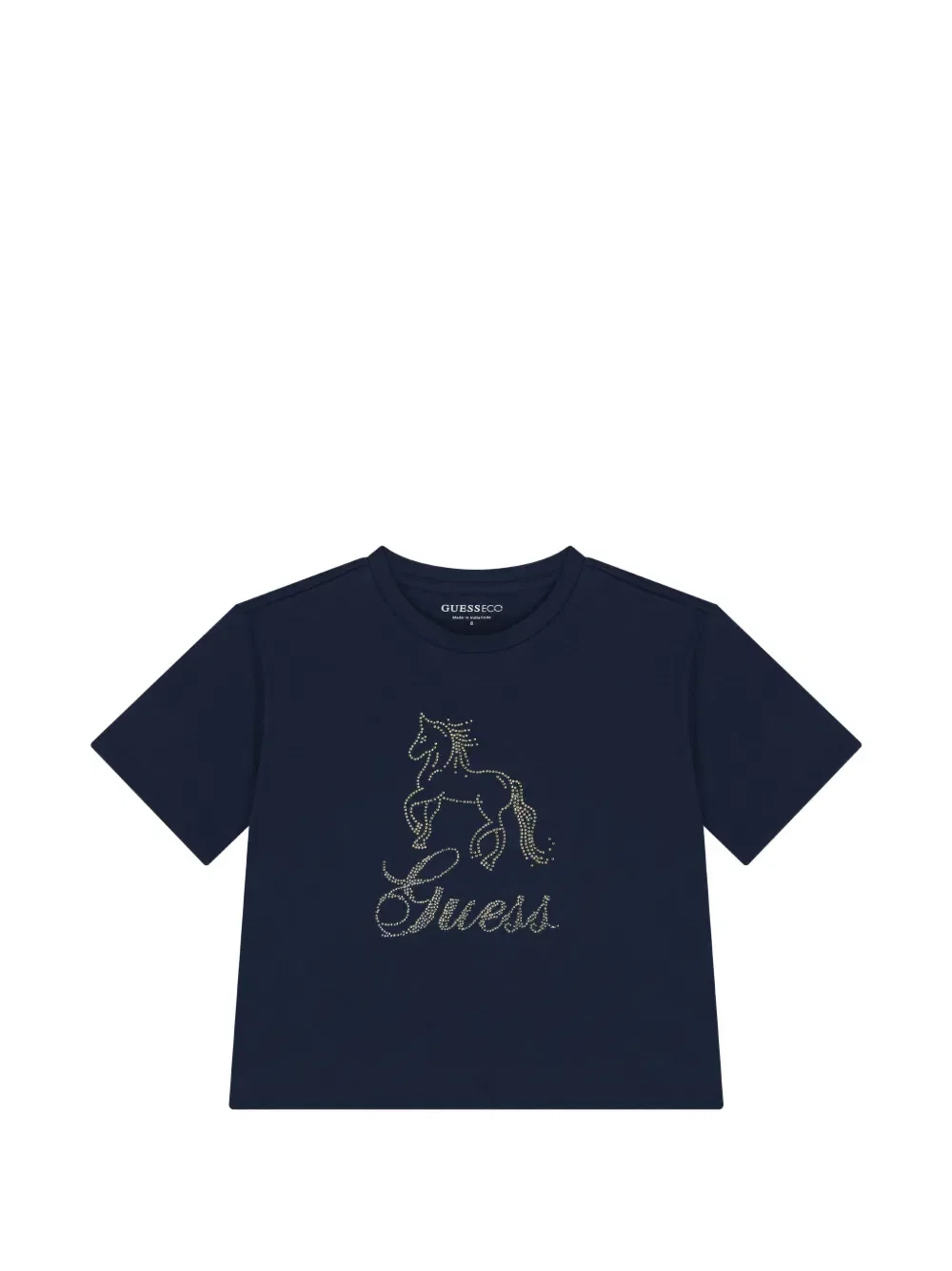 Футболка с изображением лошади Guess Kids, синий