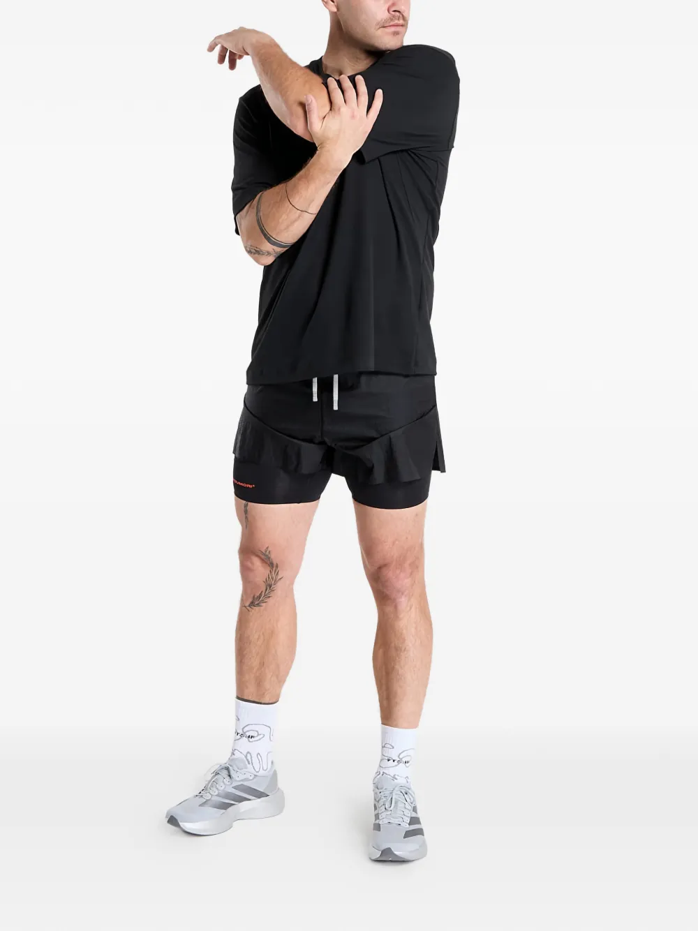 Футболка свободного кроя для активного отдыха Adidas, черный — фото 2