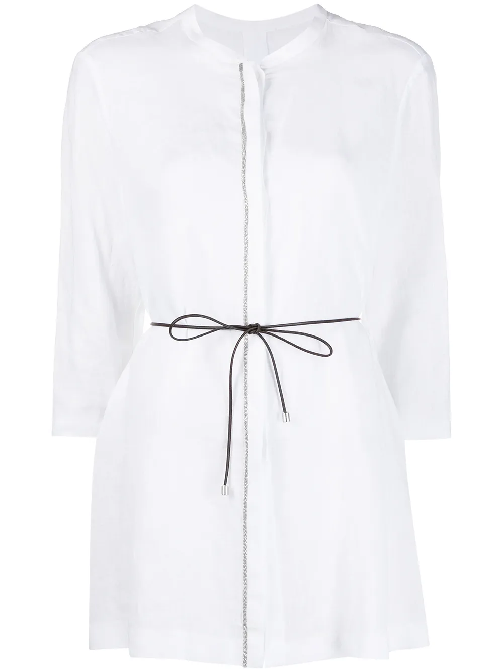 

Рубашка с завязками Fabiana Filippi, белый