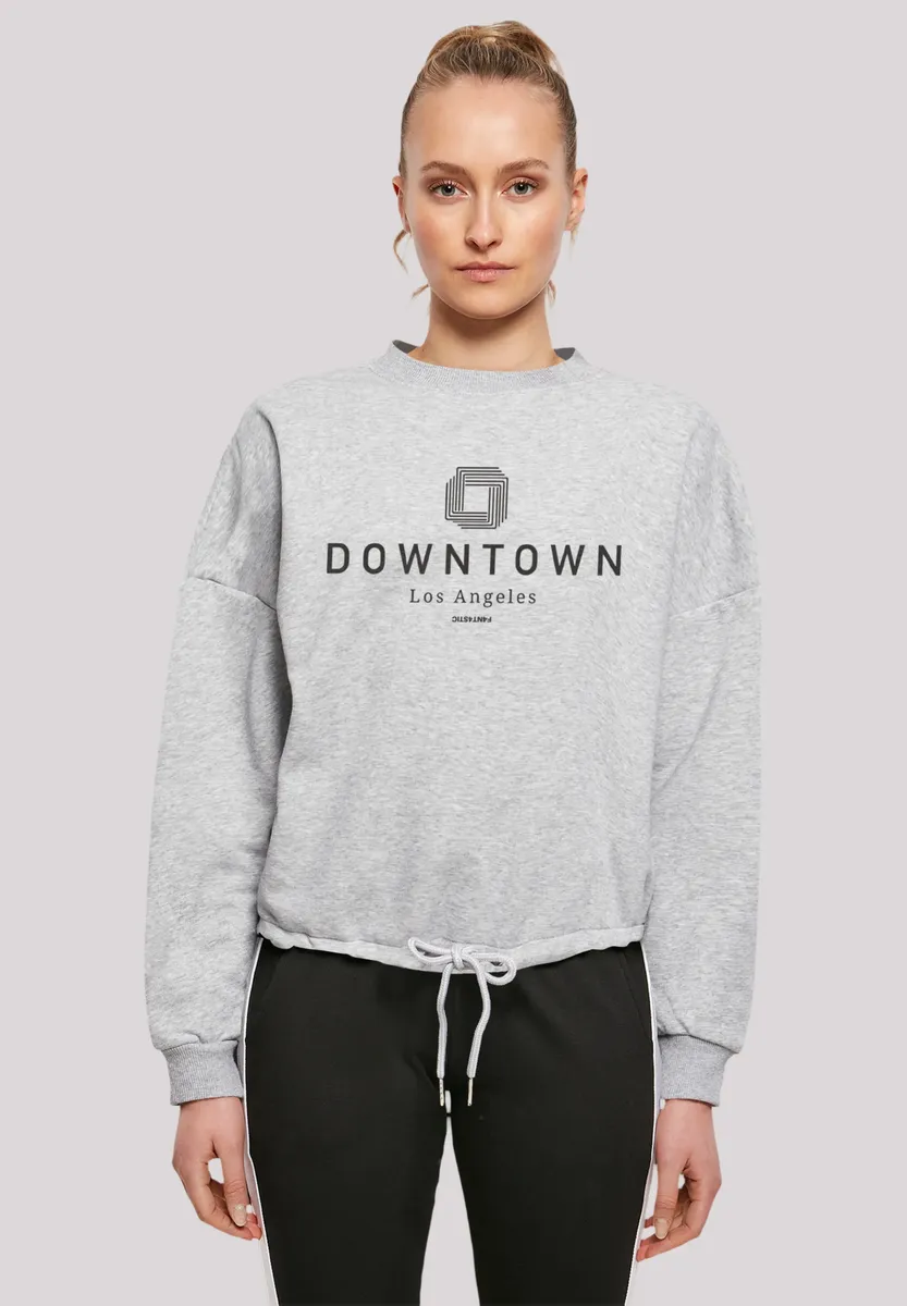 

Толстовка F4NT4STIC "Downtown LA", принт, серый