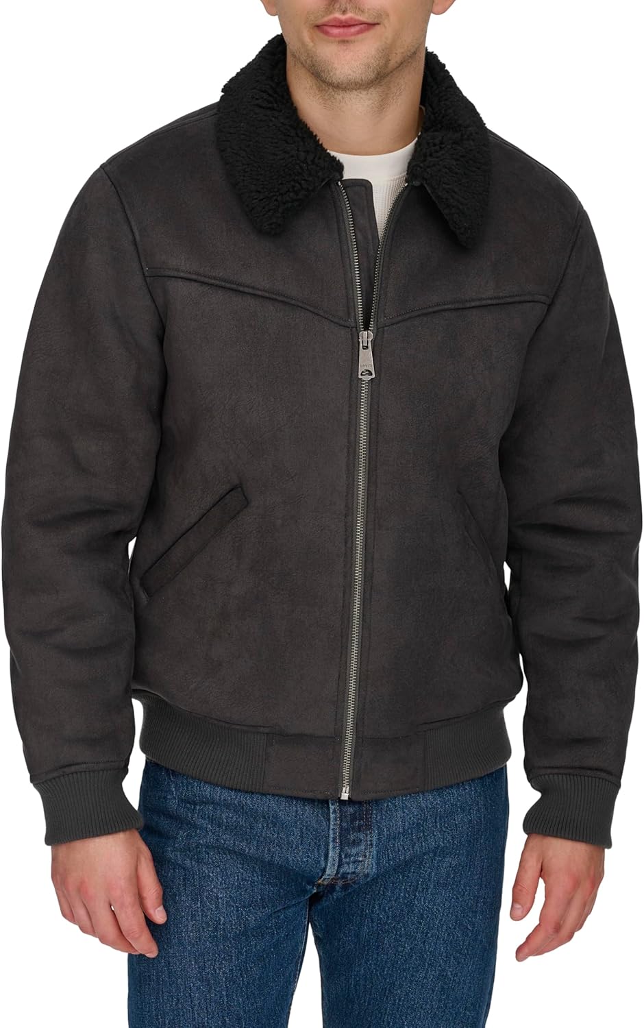 

Мужская куртка-бомбер Levi's из искусственной овчины в стиле вестерн, Black