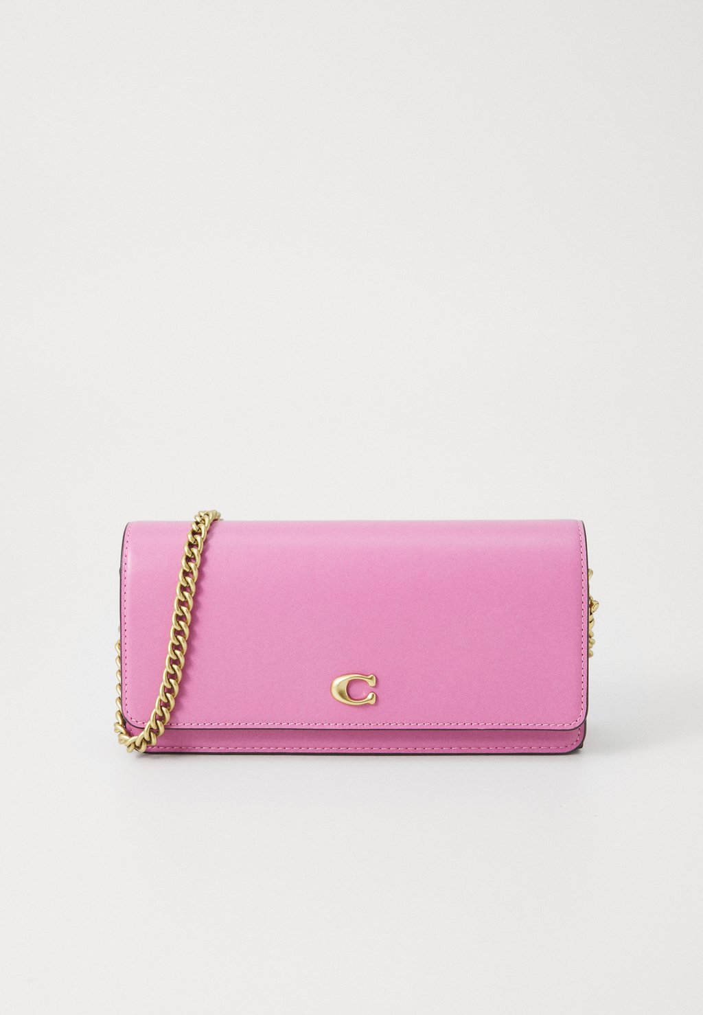 

Сумка через плечо EVIE LONG WALLET WITH CHAIN COACH, розовый