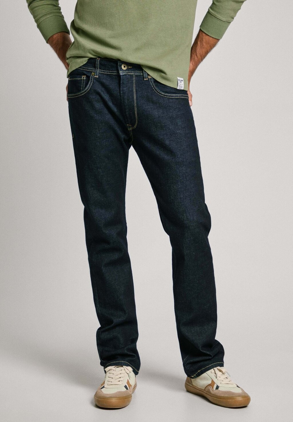 

Джинсы прямого кроя Pepe Jeans, синий деним