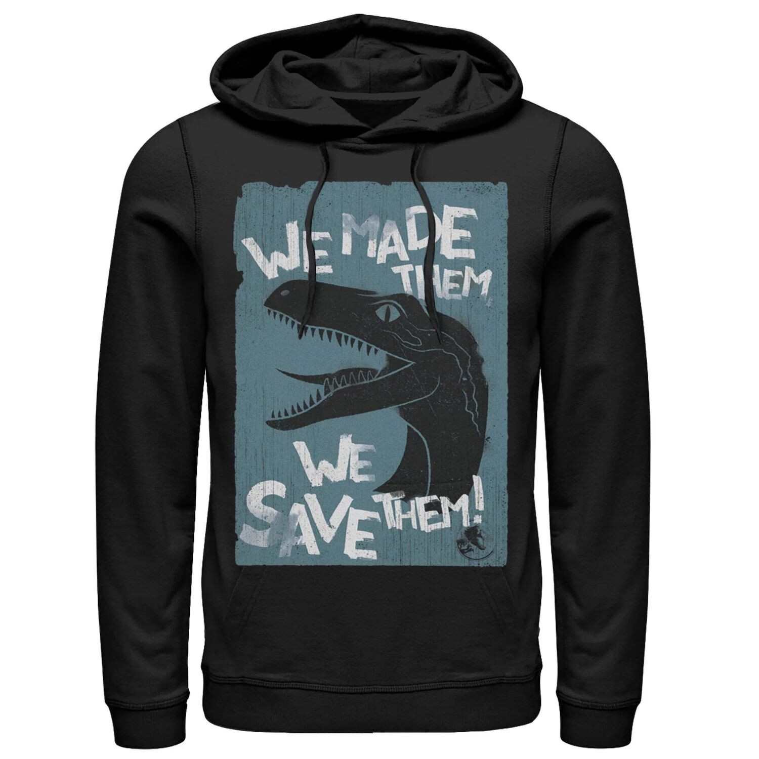 

Мужская толстовка Jurassic World Two We Made Them We Save Them Licensed Character, черный