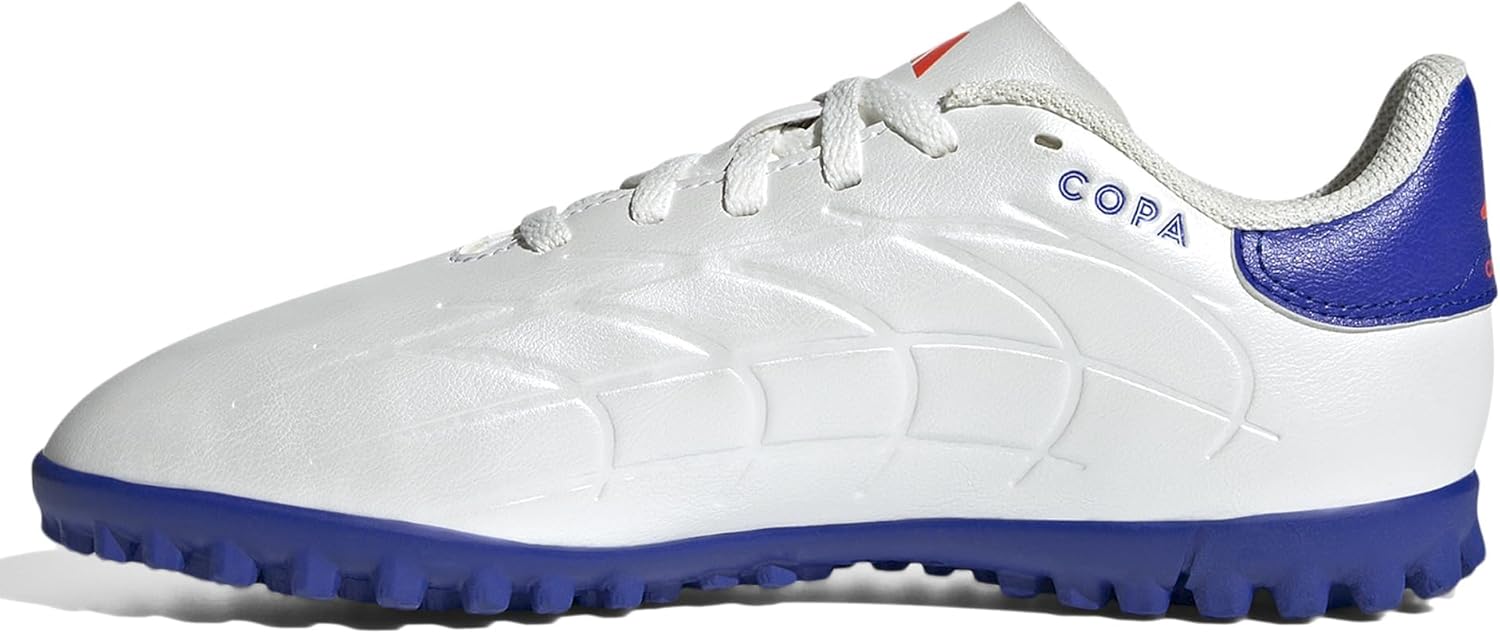 Детские кроссовки Adidas Copa Pure 2 Club Turf (унисекс), белый/красный/голубой — фото 4