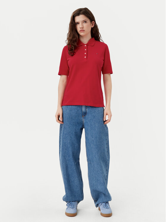 Рубашка поло стандартный крой 1985 WW0WW43224 Tommy Hilfiger, красный — фото 2