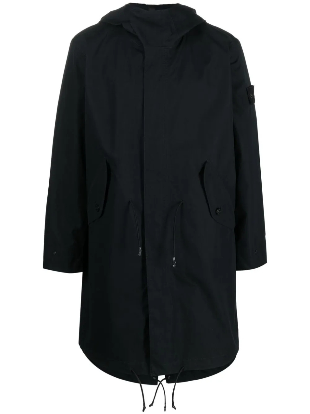 

Пальто с длинными рукавами и нашивкой в виде компаса Stone Island, черный