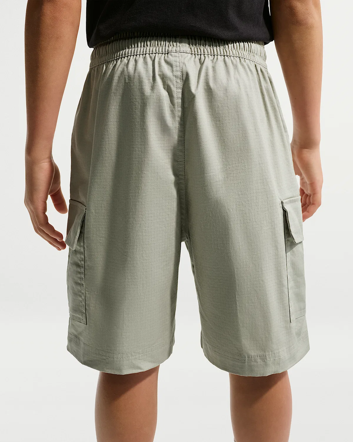 Детские шорты карго Nike Sportswear Club, Spruce Fog/White — фото 3