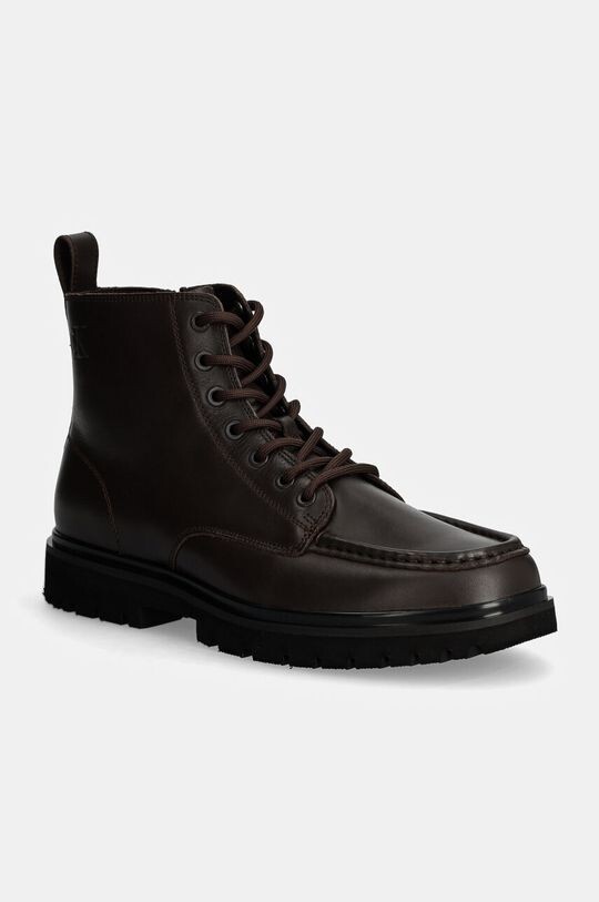 

Кожаные туфли EVA BOOT Mid LACEUP UNFORM DRESS Calvin Klein Jeans, коричневый