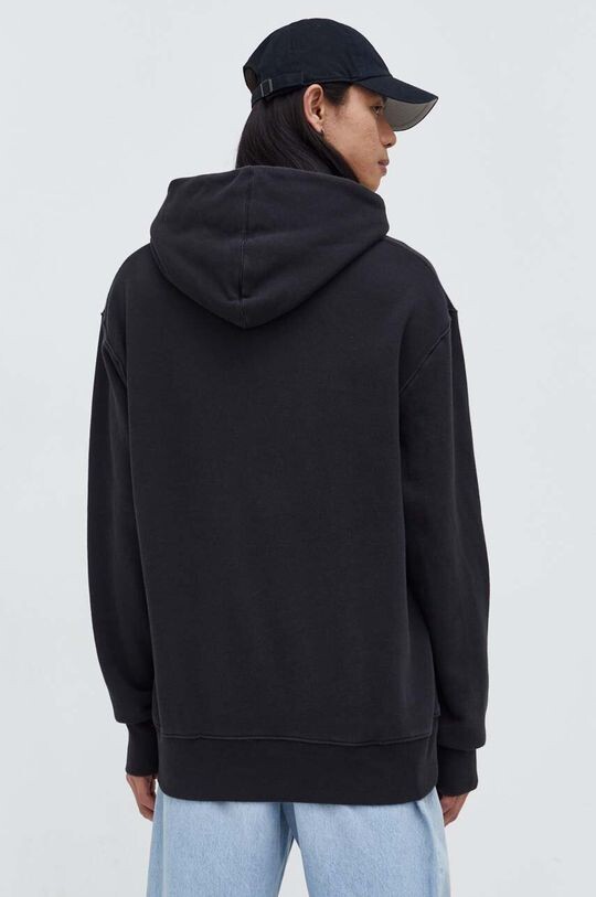 Хлопковая толстовка Trefoil Hoodie adidas Originals, черный — фото 3