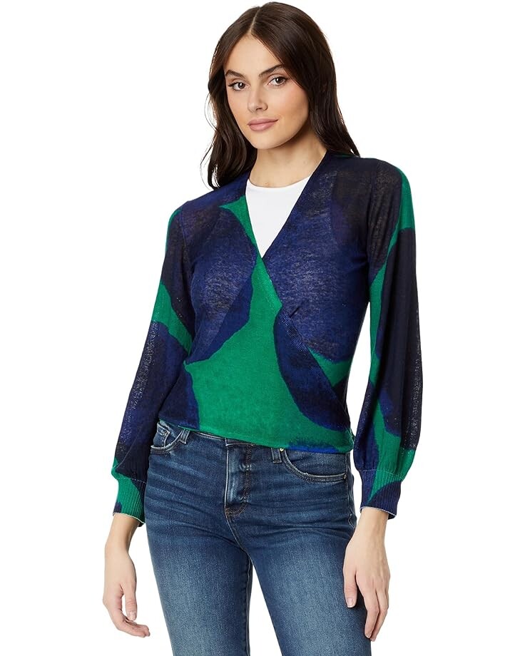 

Свитер NIC+ZOE Ocean Dot 4-Way Cardy, цвет Green Multi