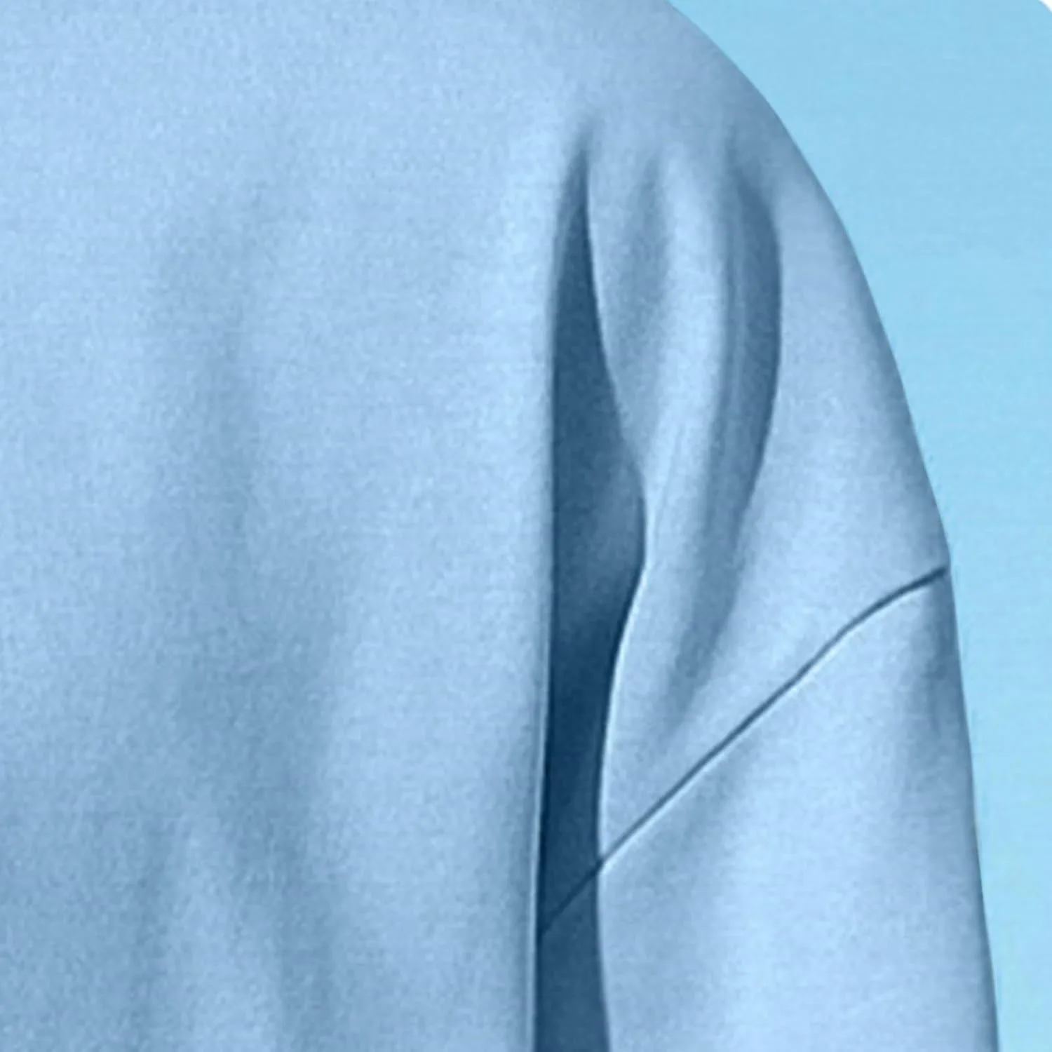 Мужская футболка Casual Long Sleeve Crewneck Basic Solid Cotton Big and Tall — фото 4