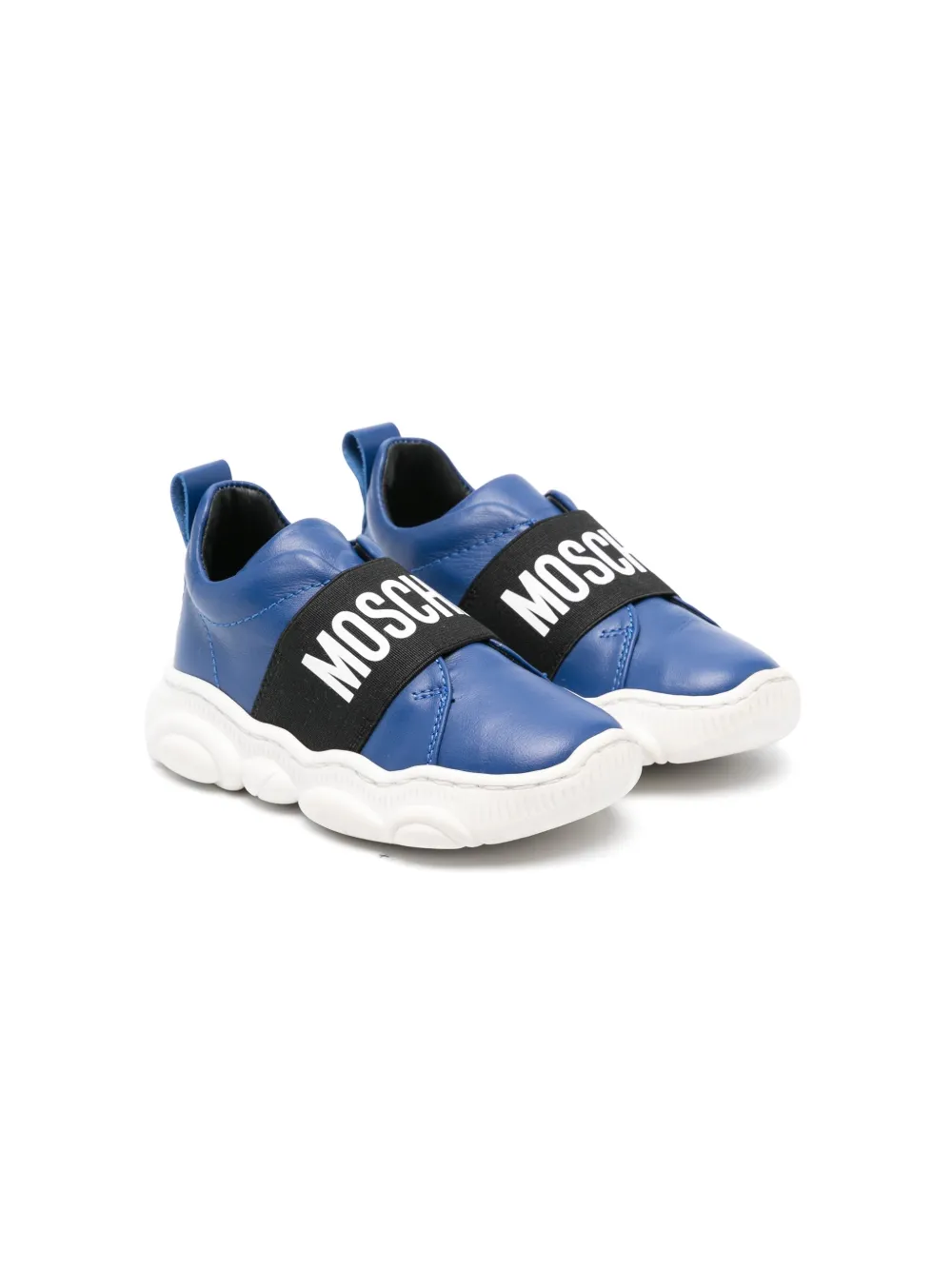 

Кроссовки с логотипом Moschino Kids, синий