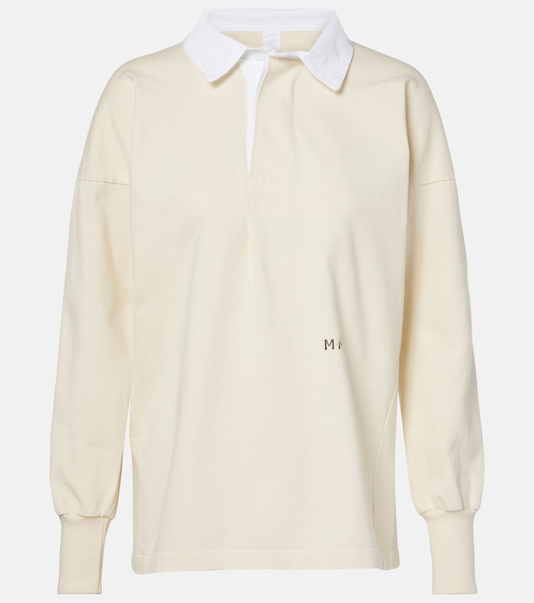 

Хлопковая рубашка-поло Maison Margiela, Butter