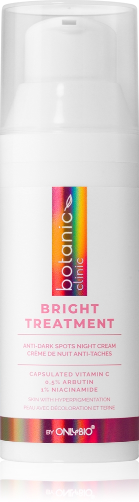 

Ночной крем Botanic Clinic Bright Treatment для осветления темных пятен Onlybio, 50 мл